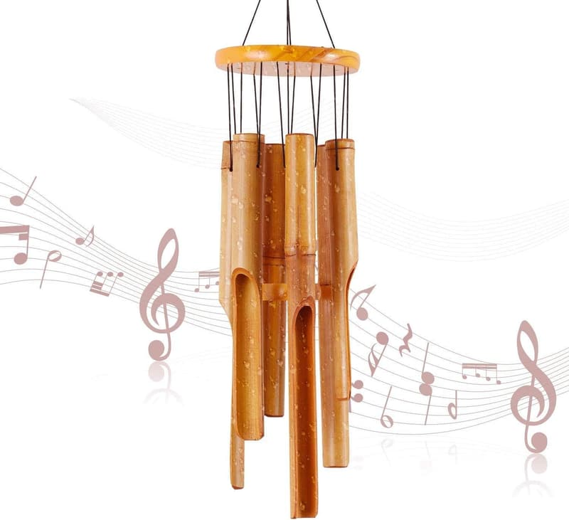 Bambus-Windspiel 81 cm - Dekoration für Garten und Terrasse
