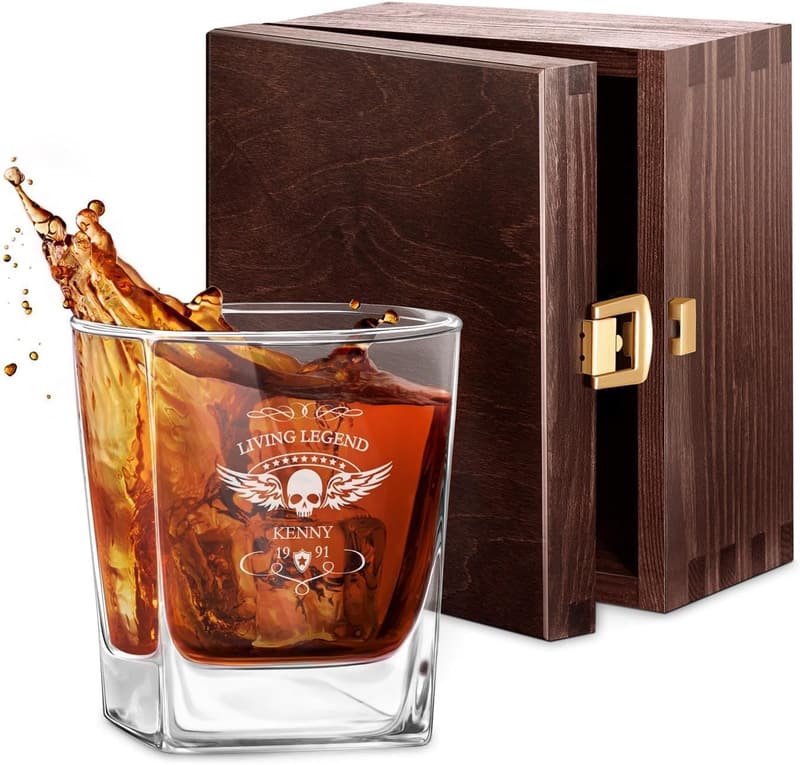 Personalisierte Whiskygläser mit Gravur für Männer - 250 ml