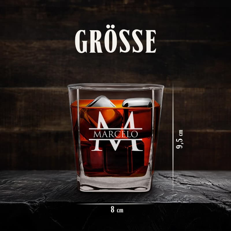 Personalisierbares Whiskyglas mit Gravur für Frauen – 250 ml Geburtstagsgeschenk