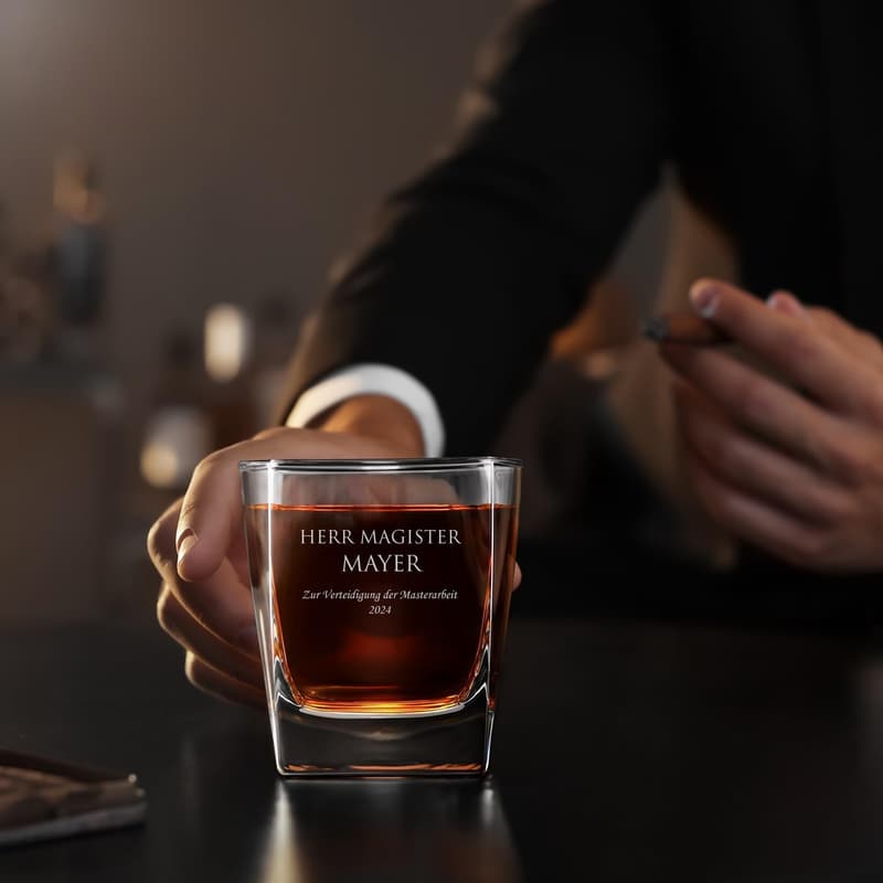 Personalisierte Whiskygläser mit Gravur - Geschenk für Männer