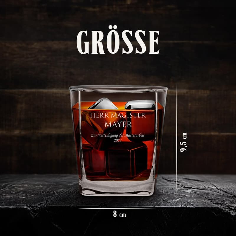 Personalisierte Whiskygläser mit Gravur - Geschenk für Männer