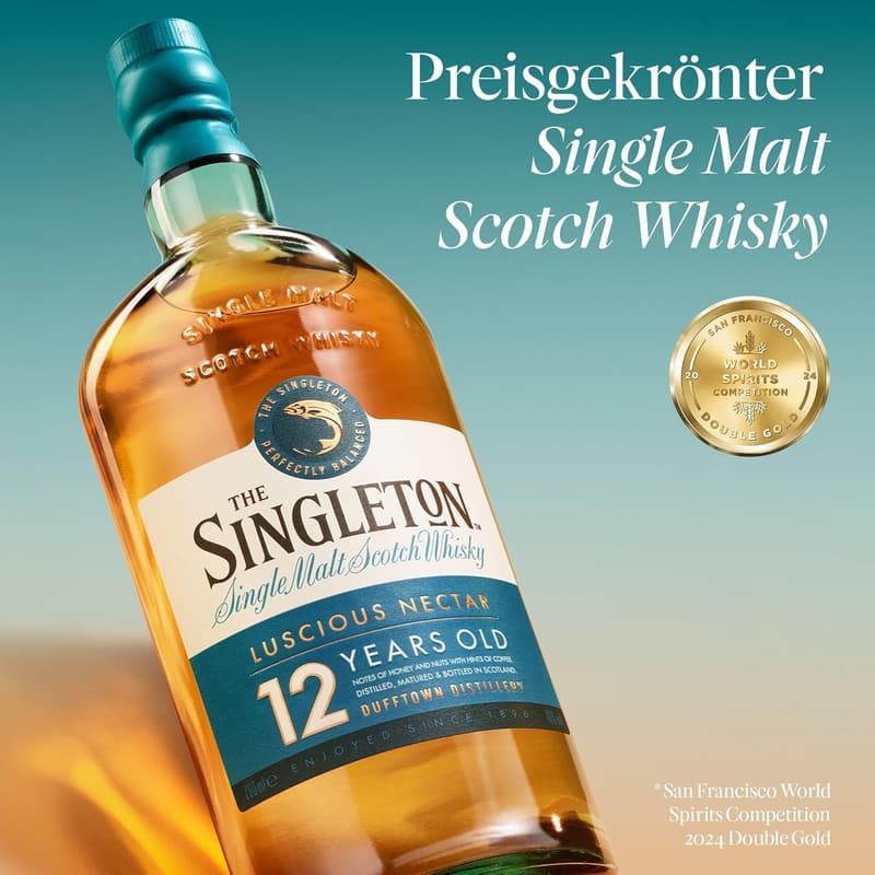Singleton 12 Jahre Single Malt Whisky | Aromatisch | Handgefertigt | 700ml