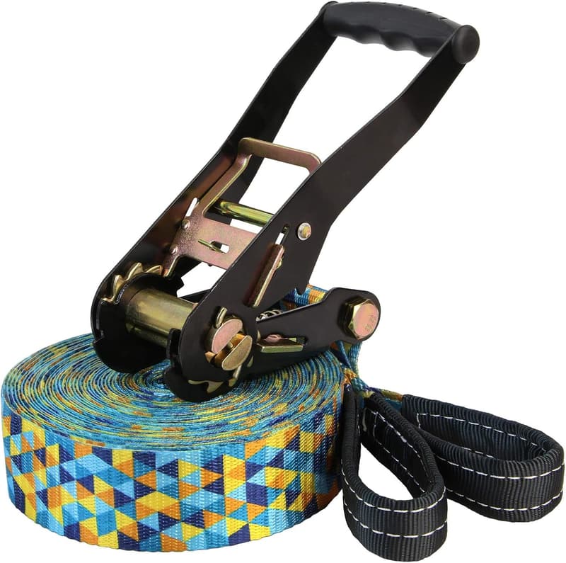 Slackline Set 15 m mit Baumschutz – für Kinder und Anfänger