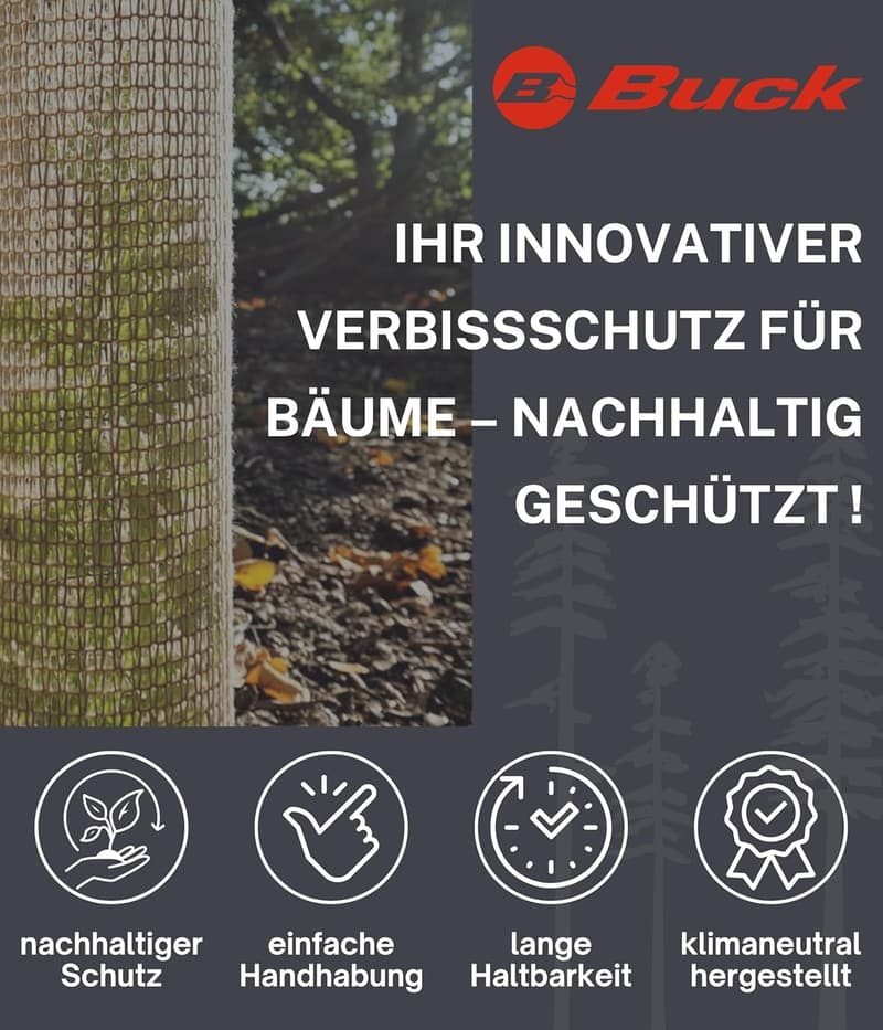 Baumschutz aus biologisch abbaubarer Baumwolle - 10 Stück