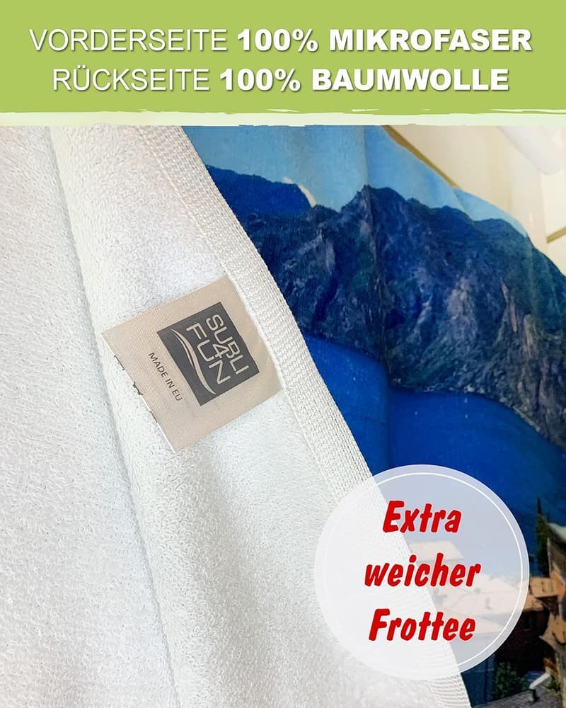 Personalisiertes Foto-Handtuch 50 x 100 cm für Männer und Frauen