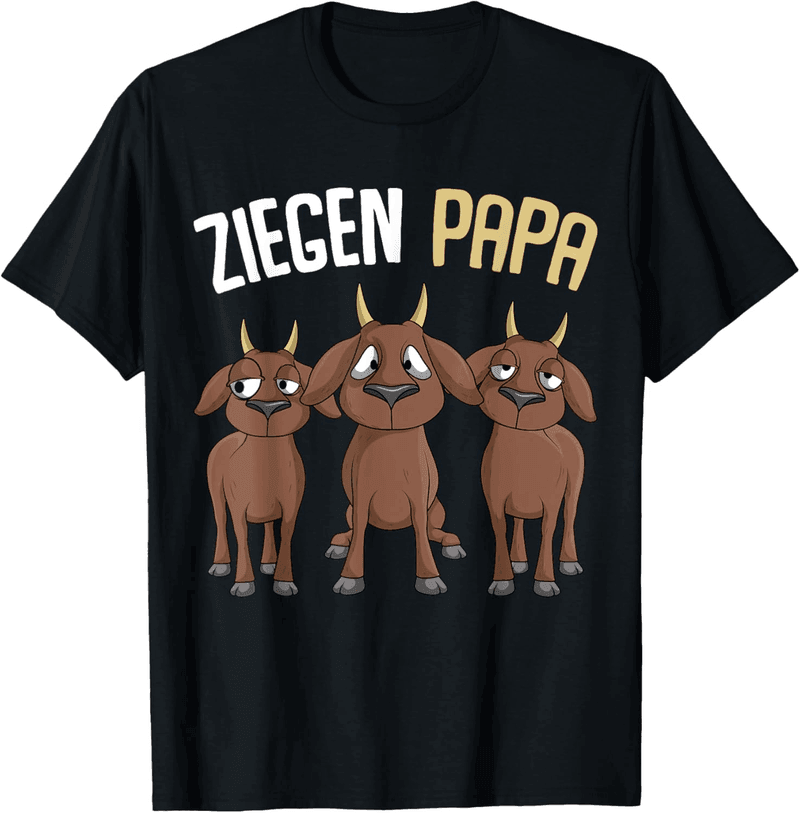 Ziegen Papa Freizeit T-Shirt für Landwirte