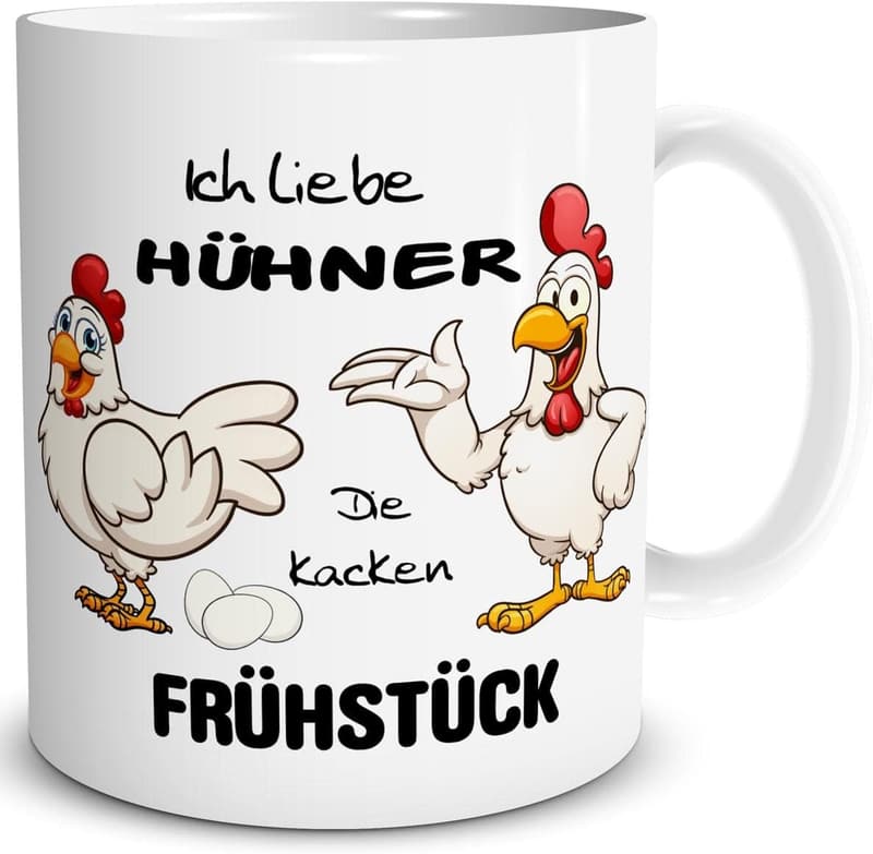 Ostergeschenk: Lustige Keramiktasse 