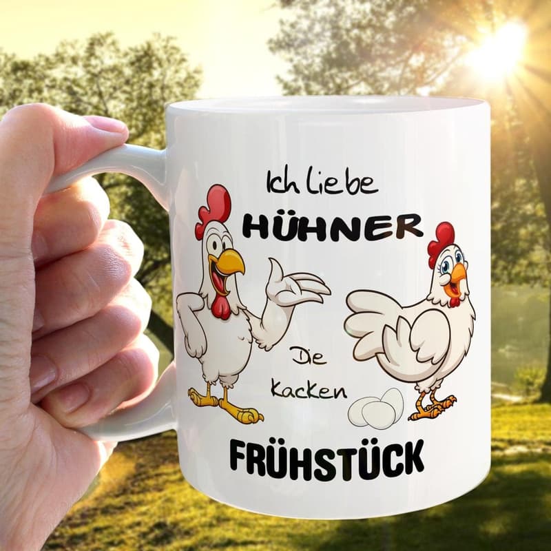Ostergeschenk: Lustige Keramiktasse 