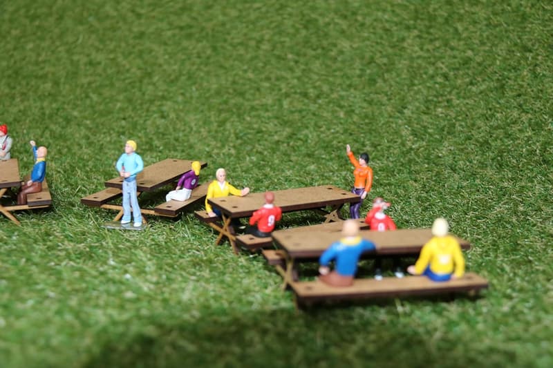 Slotcar-Deko 5er Set Biertischgarnitur ohne Rückenlehne