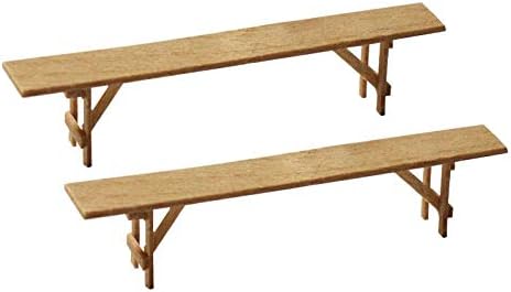 Bierbänke im 1:45 Maßstab für Spur 0 Modelleisenbahnen, 2er Set
