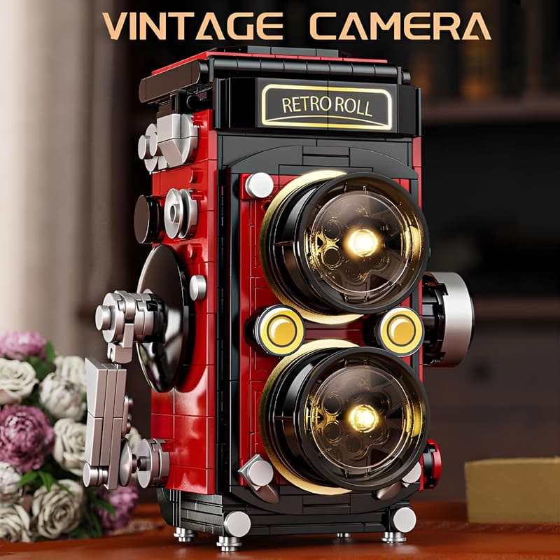 Vintage Kamerabausatz – 719 PCS DIY Modell für Erwachsene und Jugendliche ab 6 Jahren