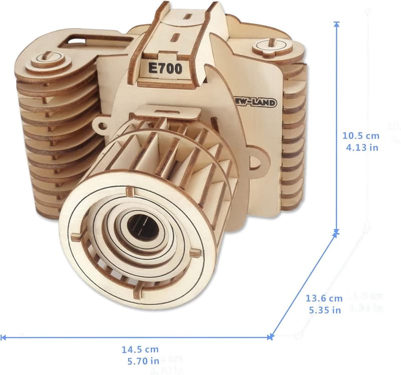 DIY 3D Holzpuzzle Kamera Modell für Erwachsene und Teens