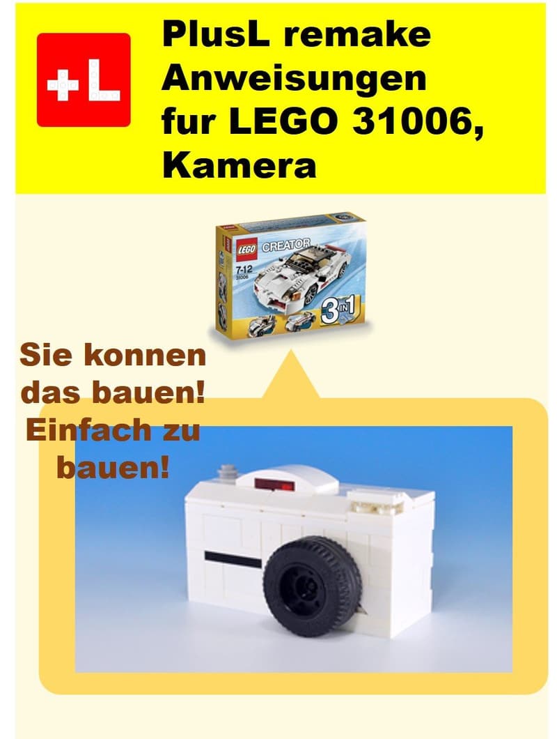 LEGO Kamera-Bausatz-Anleitung für individuelle Kreationen