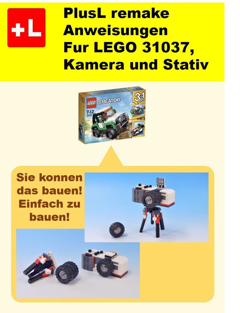 LEGO 31037 Anleitungen: Kamera und Stativ zum Selberbauen