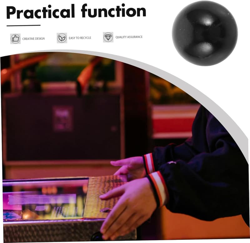 Flipperautomaten Kugellager-Set aus Stahl – 5 Stück Schwarz