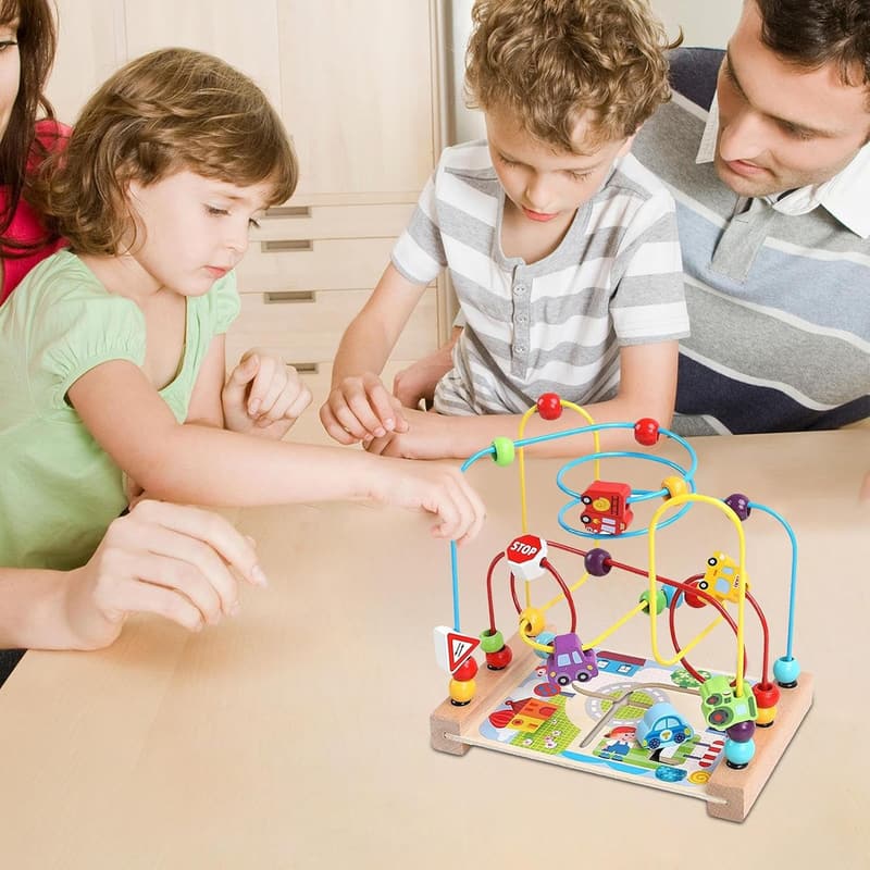 Sensorisches Labyrinthspielzeug aus Holz für Kleinkinder (1-3 Jahre)