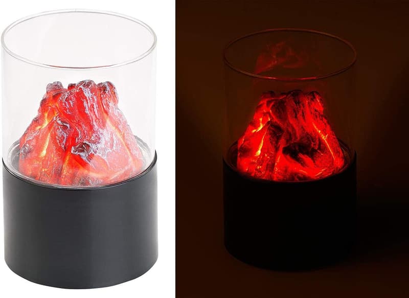 Mini-Dekofeuer mit Flackerlicht – batteriebetriebenes LED-Modell