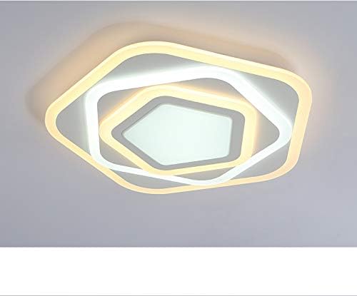 Flache LED Deckenleuchte mit Fernbedienung, dimmbar, 50W, weiß