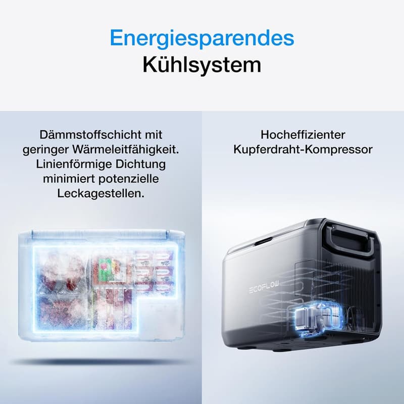 ECOFLOW GLACIER Classic 35L Tragbare Kühlbox mit Schnellgefrierfunktion