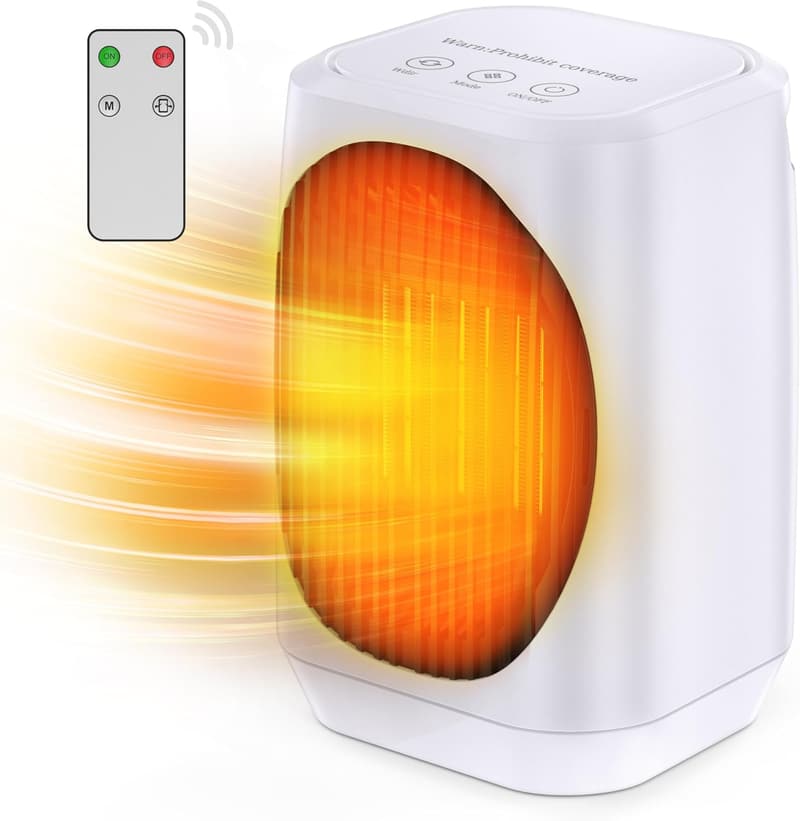 Tragbare Elektroheizung 1200W mit 3 Modi für Büro und Schlafzimmer