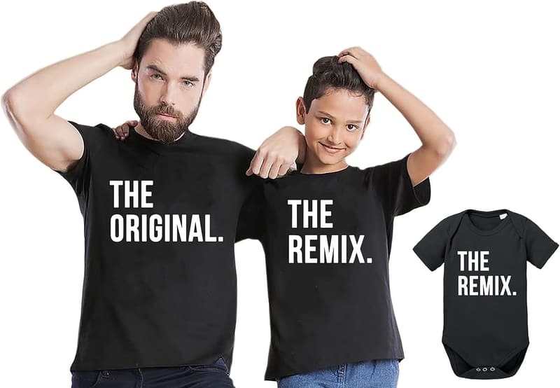 Partnerlook T-Shirt für Papa und Sohn – Baby Strampler