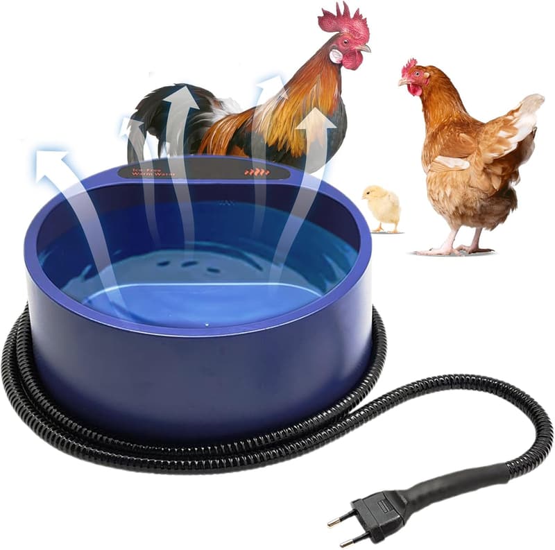 Beheizter Wassernapf für Hunde und Katzen, 1,5 Liter, frostsicher