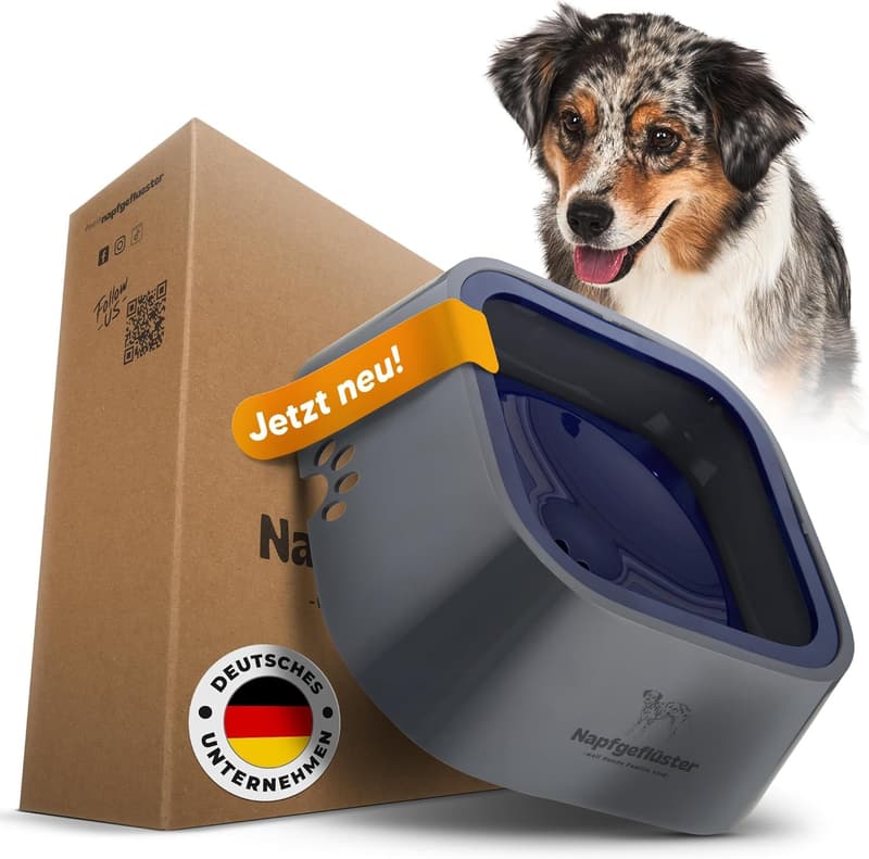 Wassernapf für Hunde und Katzen - Auslaufsicher, 1L fassend