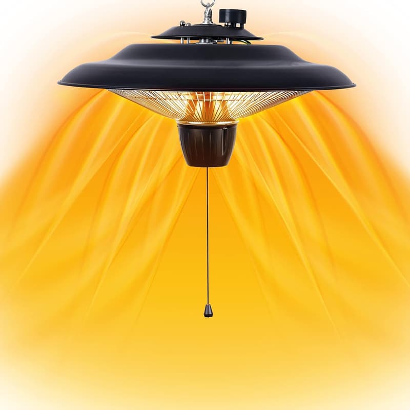 DONYER POWER Halogenheizung 800W/2000W für Garten und Gewächshaus