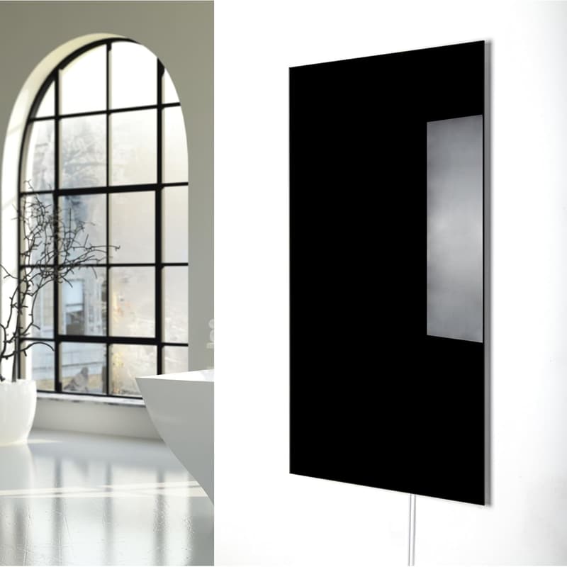 Infrarot-Wärmepanel 800 Watt, 60x120 cm, schwarz, Wandmontage