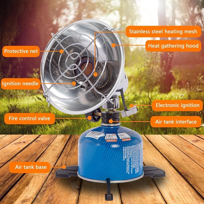 Tragbare Gasheizung für Camping und Outdoor-Aktivitäten