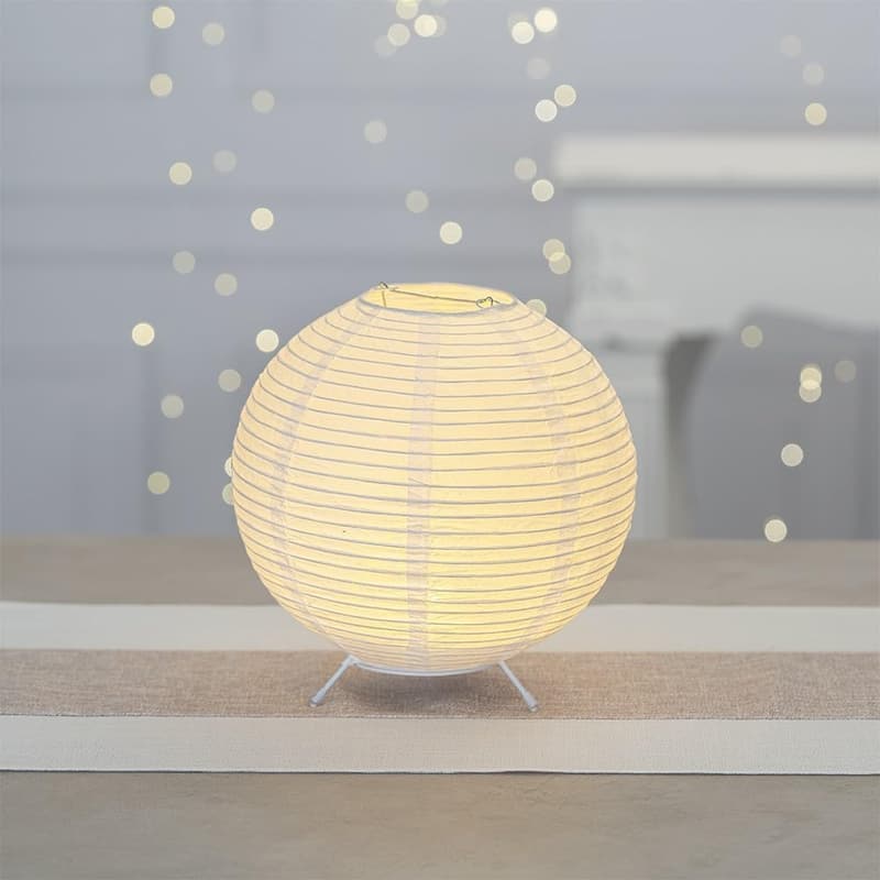 LED Tischlampe aus Papier | Warmweiß | 21,5 cm hoch | Stimmungslicht