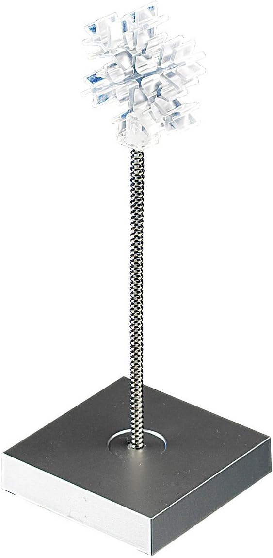 LED Deko Eiskristall Tischlampe – batteriebetrieben mit weißer LED