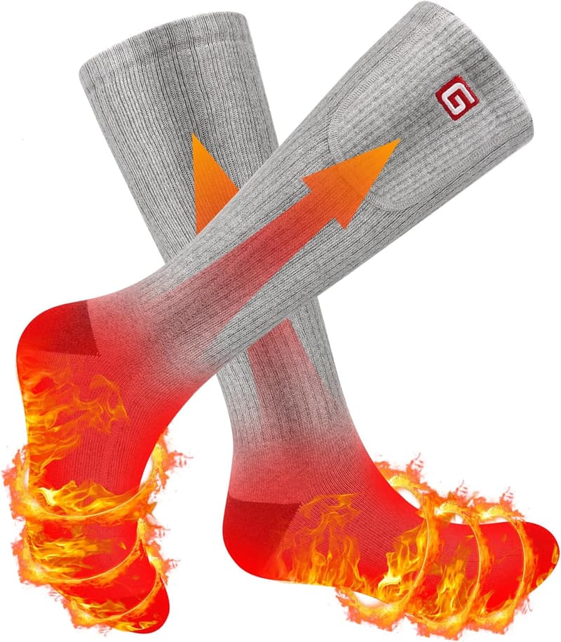 Beheizte Socken für Damen und Herren - Wiederaufladbare Thermosocken für kalte Tage