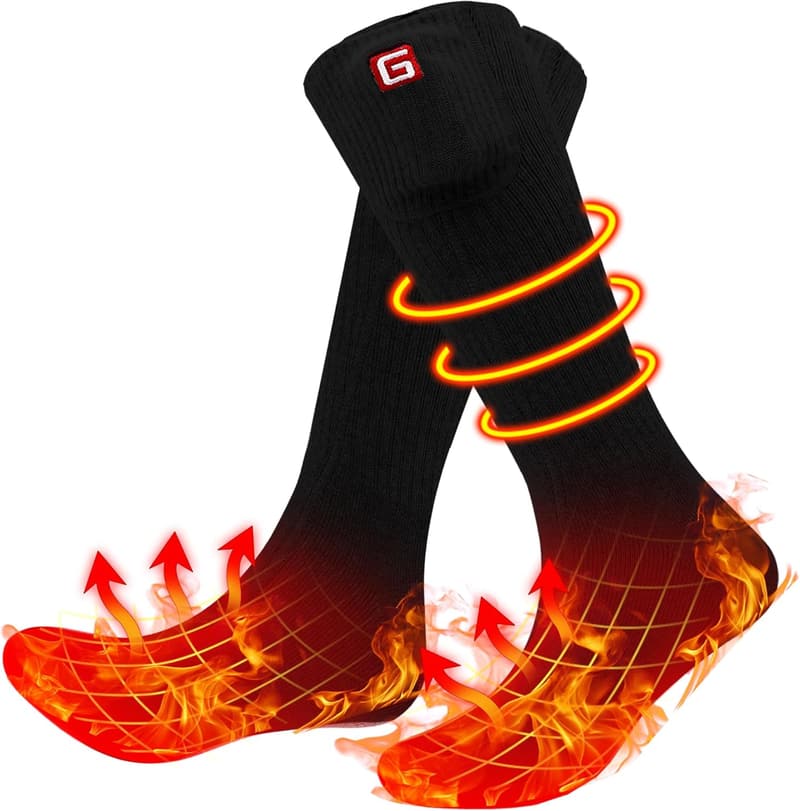 Wiederaufladbare beheizte Socken für Herren und Damen – ideal für Winter, Camping und Jagd