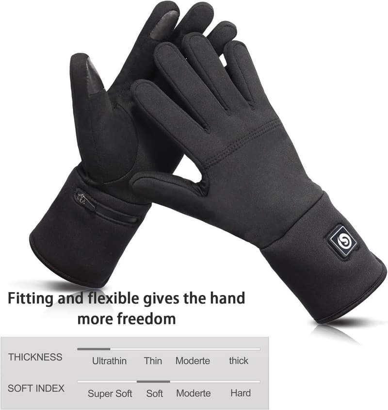 Wiederaufladbare beheizbare Winterhandschuhe für Herren und Damen