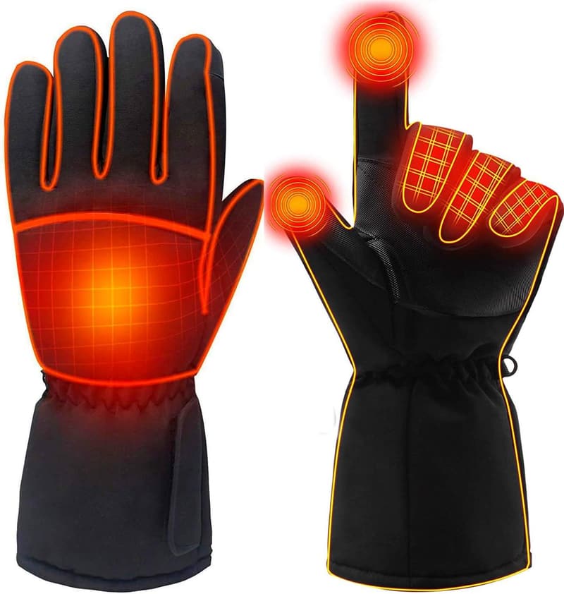 Wiederaufladbare beheizte Thermohandschuhe für Herren und Damen