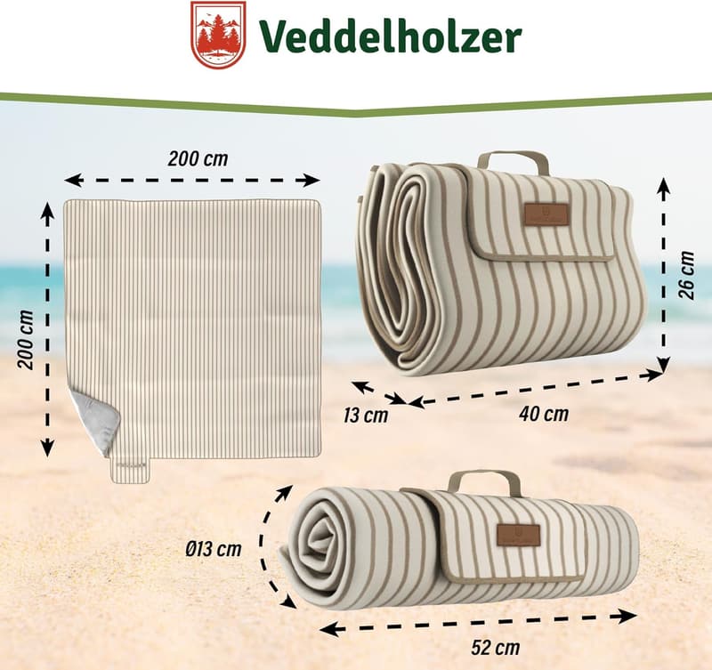 Wasserdichte XXL Picknickdecke für Strand und Outdoor-Aktivitäten