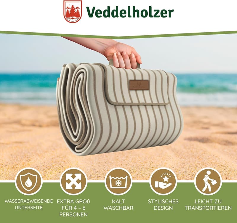 Wasserdichte XXL Picknickdecke für Strand und Outdoor-Aktivitäten