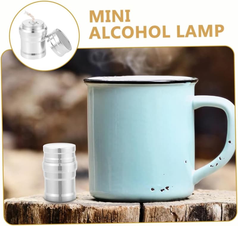 Mini-Alkohollampe aus Aluminiumlegierung für Camping und Experimente