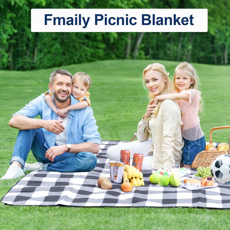 Wasserdichte Picknickdecke 200x200cm, faltbar für Strand und Park