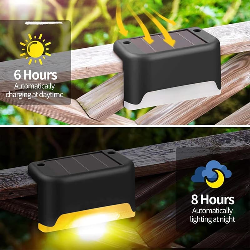 12 Stück Solarleuchten für Außen - Warmweiße Gartenbeleuchtung