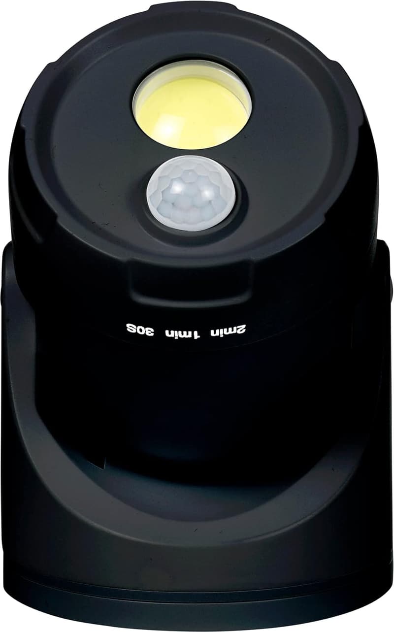 LED Außenstrahler mit Bewegungsmelder, 5000K, 450 Lumen inklusive D-Batterien