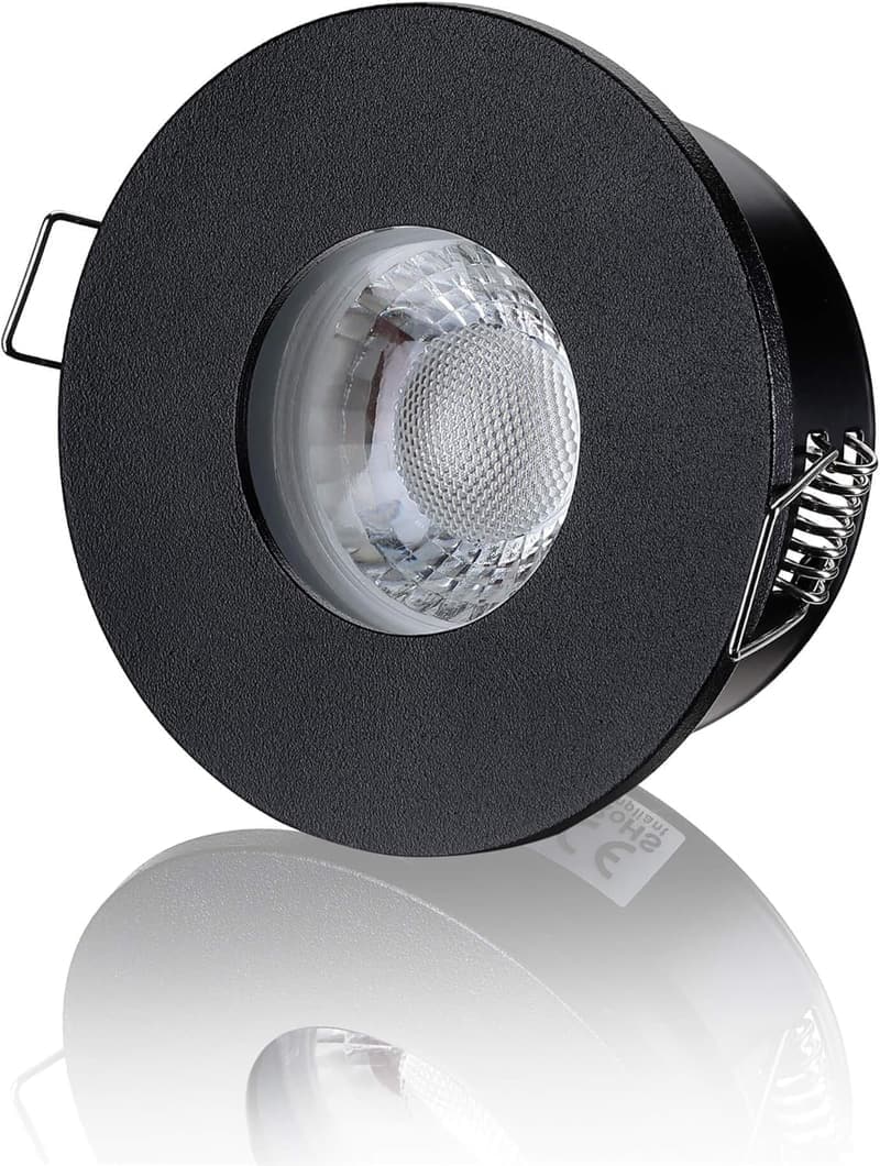 LED Spots für Badezimmer IP65 - Moderne schwarze Deckenstrahler neutralweiß