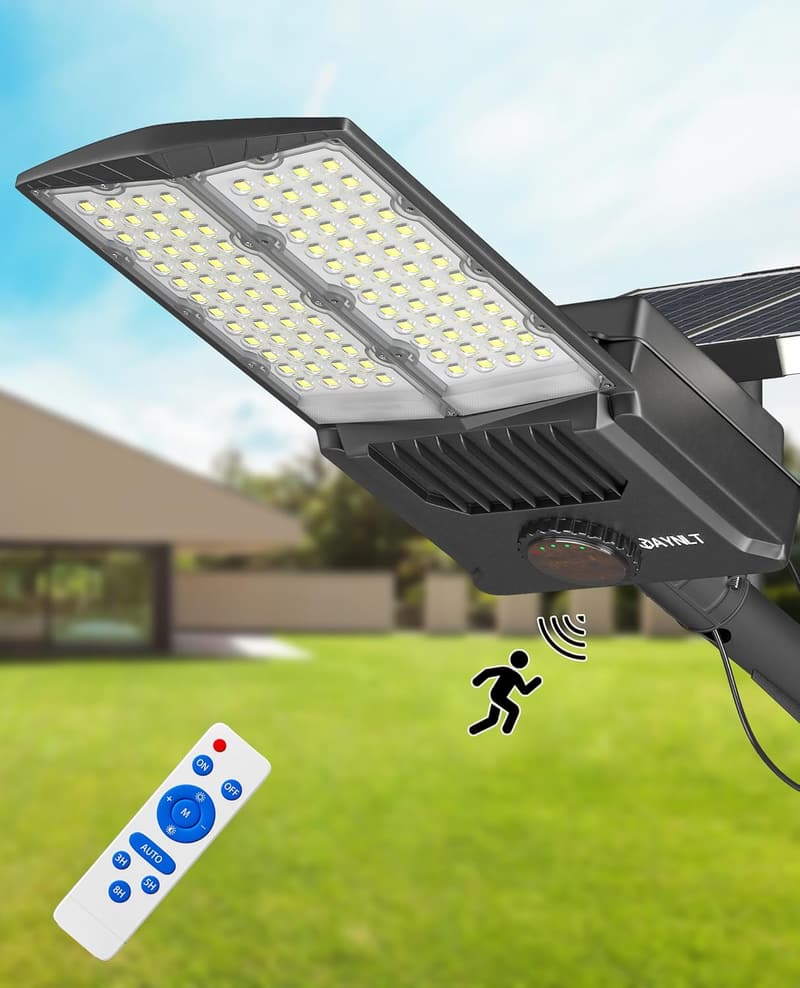 Solar-Straßenlampe JAYNLT Y-9000W mit Bewegungssensor, 6500K, IP67