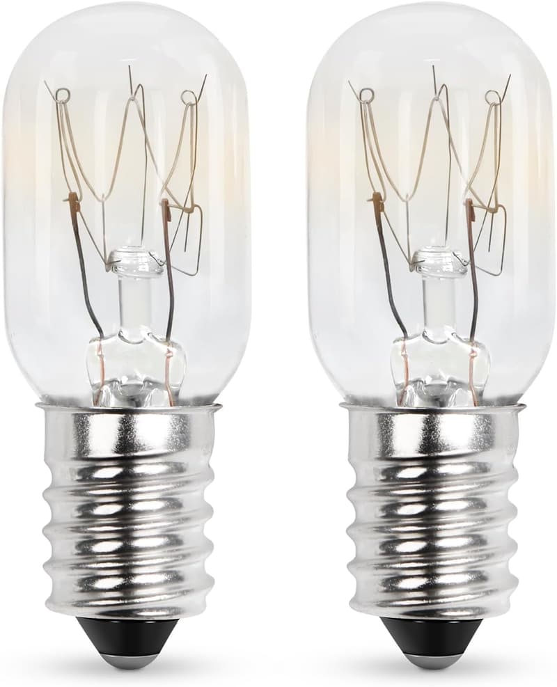 Kühlschranklampe E14 15W, warmweiß dimmbar 2700K, 2er Set