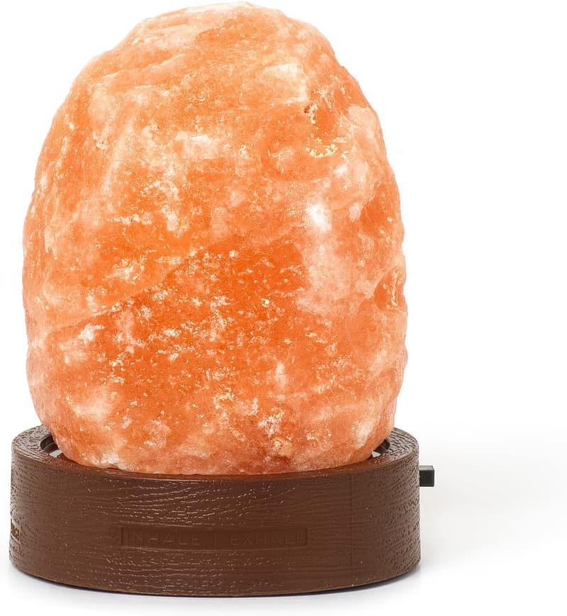 Handgefertigte Himalaya-Salzlampe Mini, 7 cm, orange, Farbtherapie