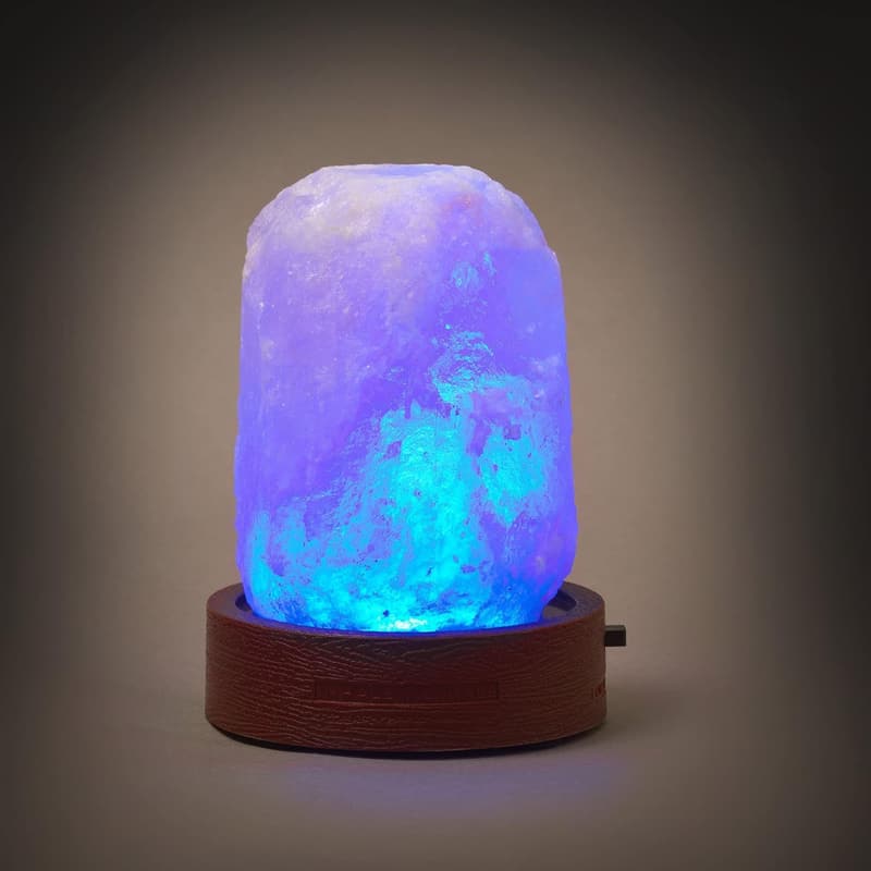 Handgefertigte Himalaya-Salzlampe Mini, 7 cm, orange, Farbtherapie