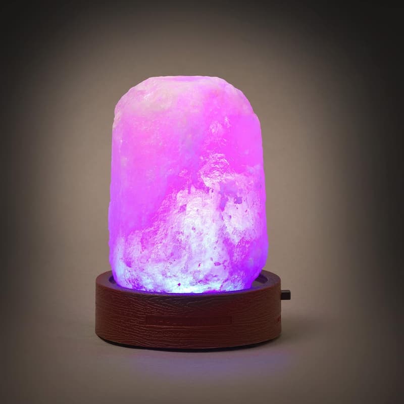 Handgefertigte Himalaya-Salzlampe Mini, 7 cm, orange, Farbtherapie