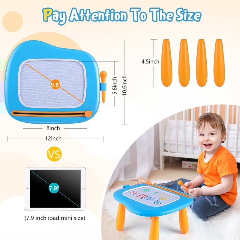 Magnetische Maltafel für Kinder ab 1 Jahr - Buntes Zauberspielzeug