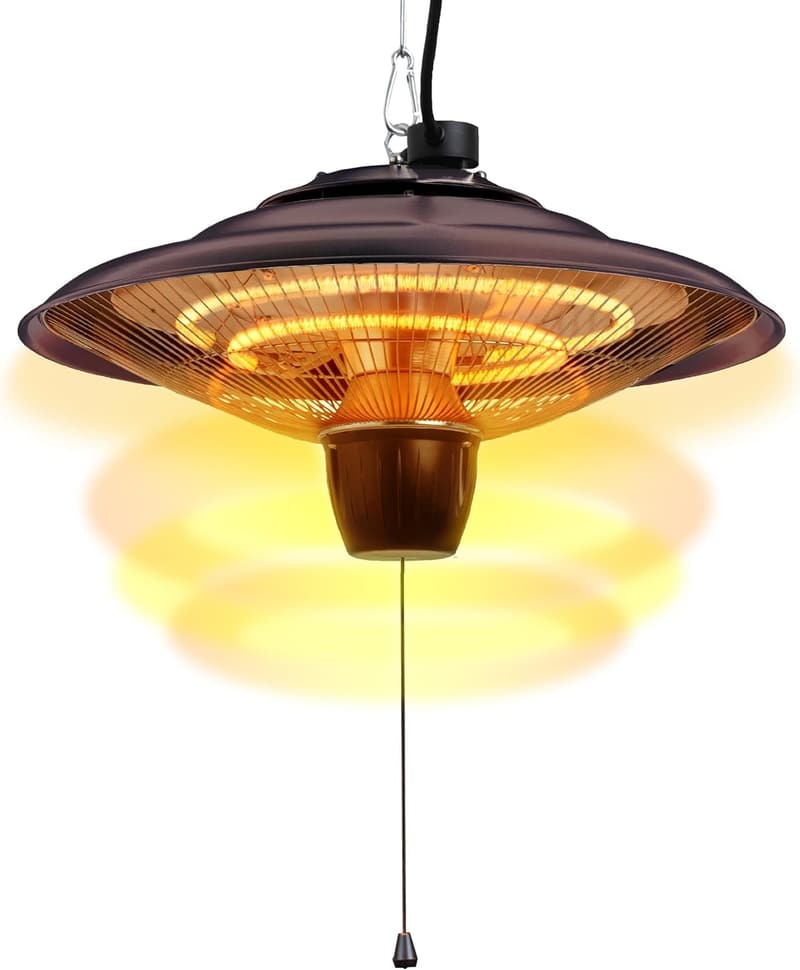 Elektrische Halogen-Terrassenheizung für Garten und Balkon